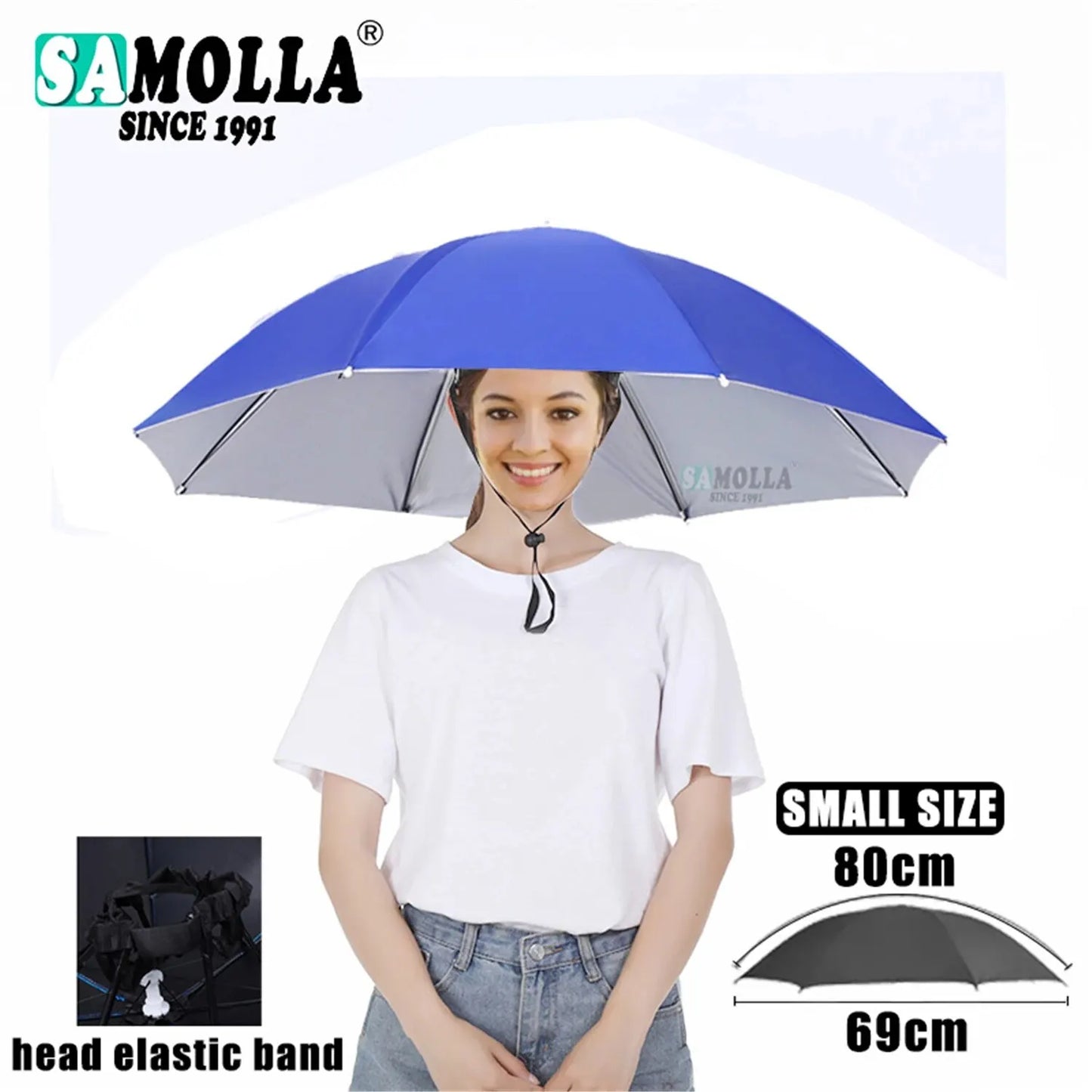 Foldable Rain Umbrella Hat