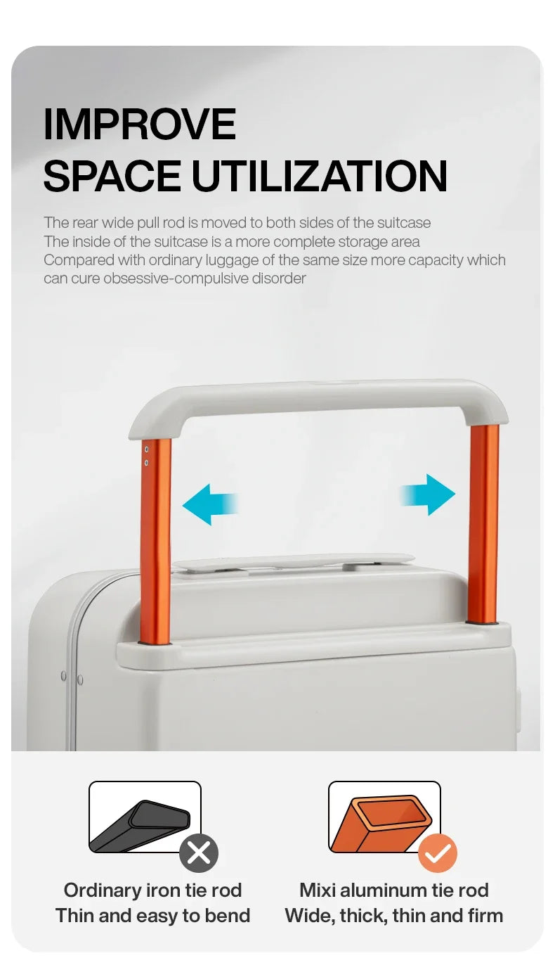 New Design Wide Handle Suitcase