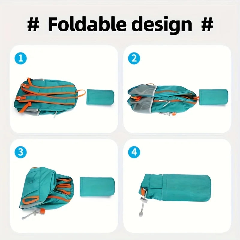 Portable Foldable Backpack Women and Men Outdoor Hiking Climbing Backpacks Lightweight Travel Bag Waterproof Cycling Backpack