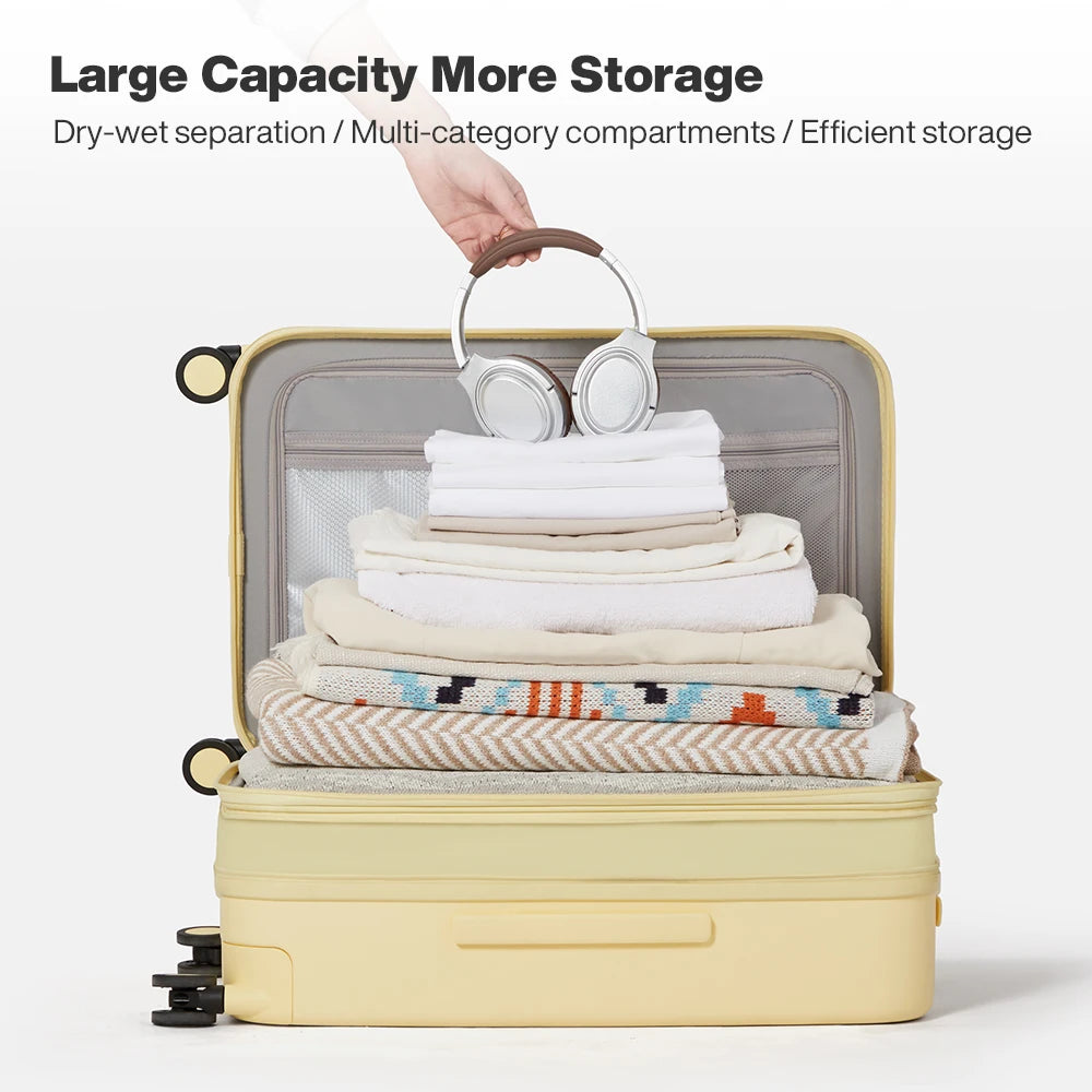 Design Puristic Expandable Travel Luggage