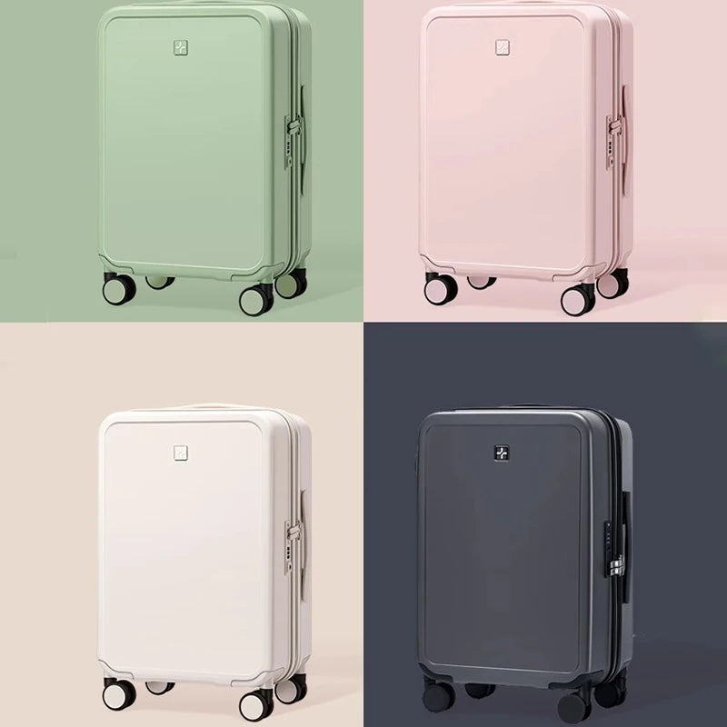 Suitcase Female 20-inch Cabin Travel Suitcase Large Capacity Password Carry on Luggage Ultra-light Universal Wheel Trolley Case