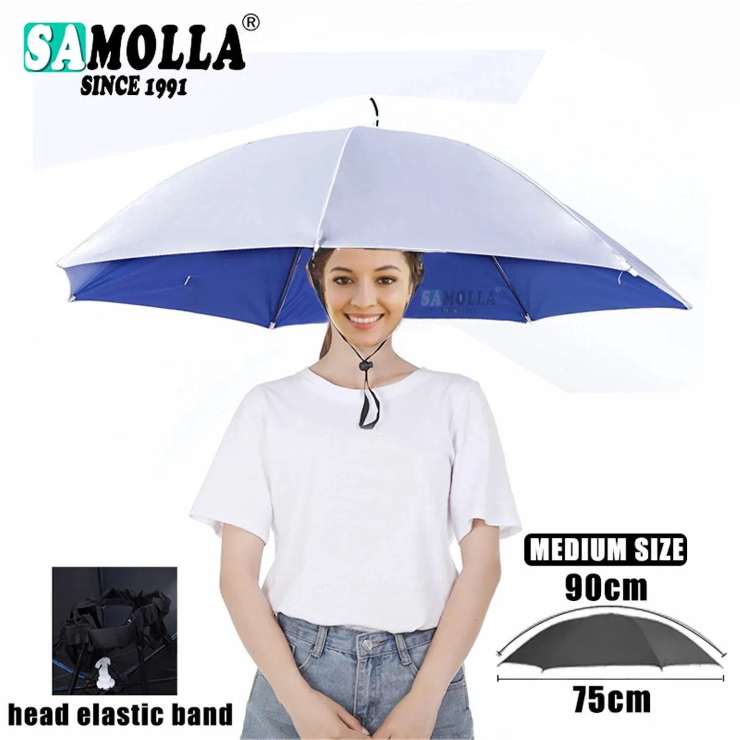 Foldable Rain Umbrella Hat