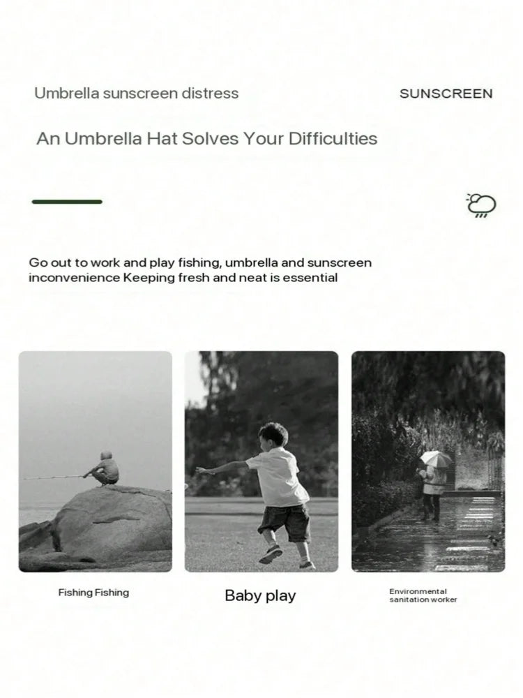 Lightweight Umbrella Hat