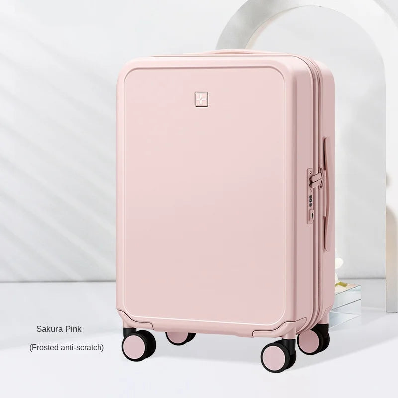 Suitcase Female 20-inch Cabin Travel Suitcase Large Capacity Password Carry on Luggage Ultra-light Universal Wheel Trolley Case