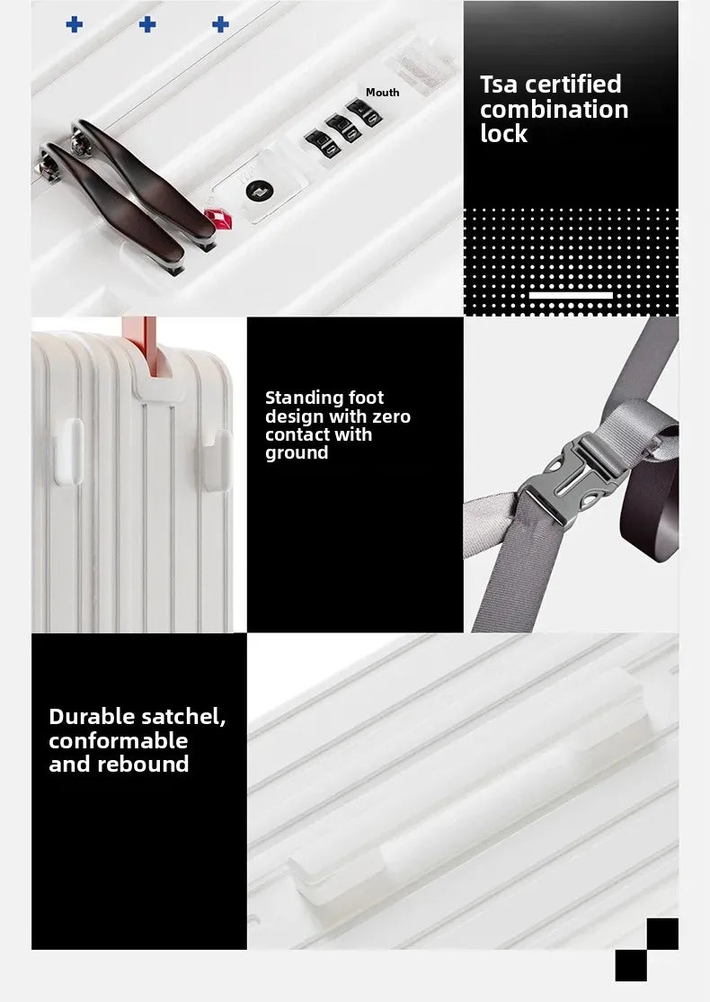 Thickened Wide Pull Rod Suitcase