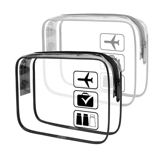 YANZAI Transparent Zipper Makeup Bag
