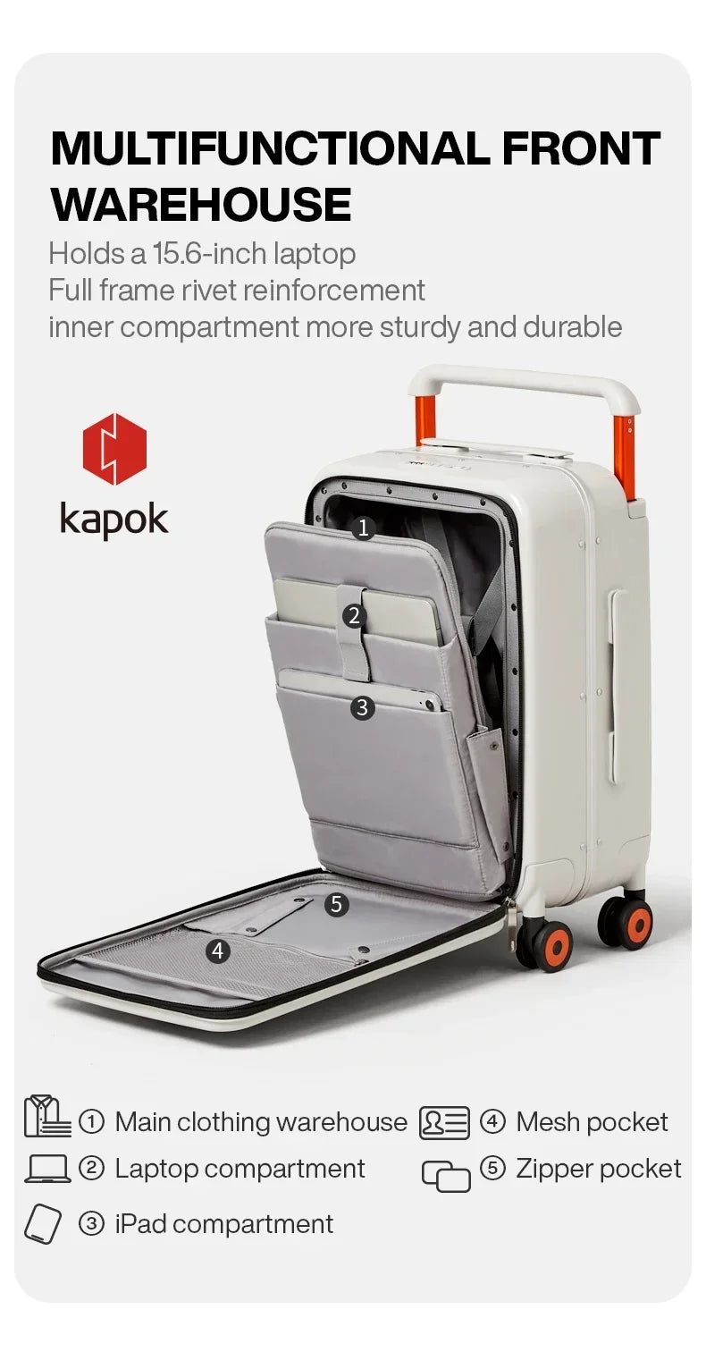 New Design Wide Handle Suitcase